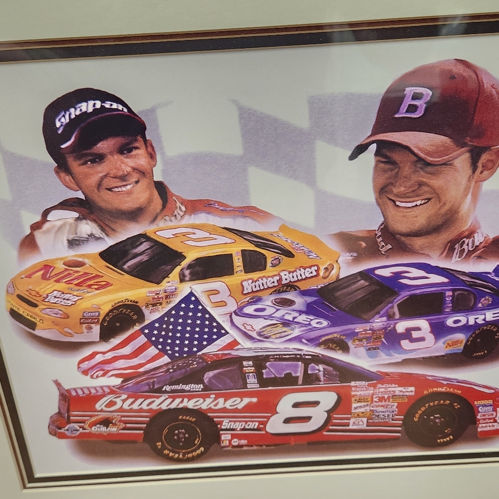 Dale Earnhardt Jr framed matted 17x20 - Picture 2 of 3